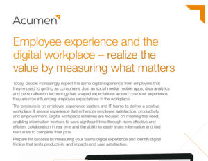 Employee Experience and The Digital Workplace